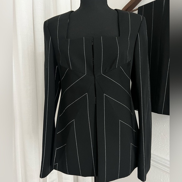 Vintage Gianni Versace Flash Stripe Pantsuit - Picture 1 of 6